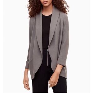 Women's Aritzia Wilfred Chevalier open-front blazer jacket in gray